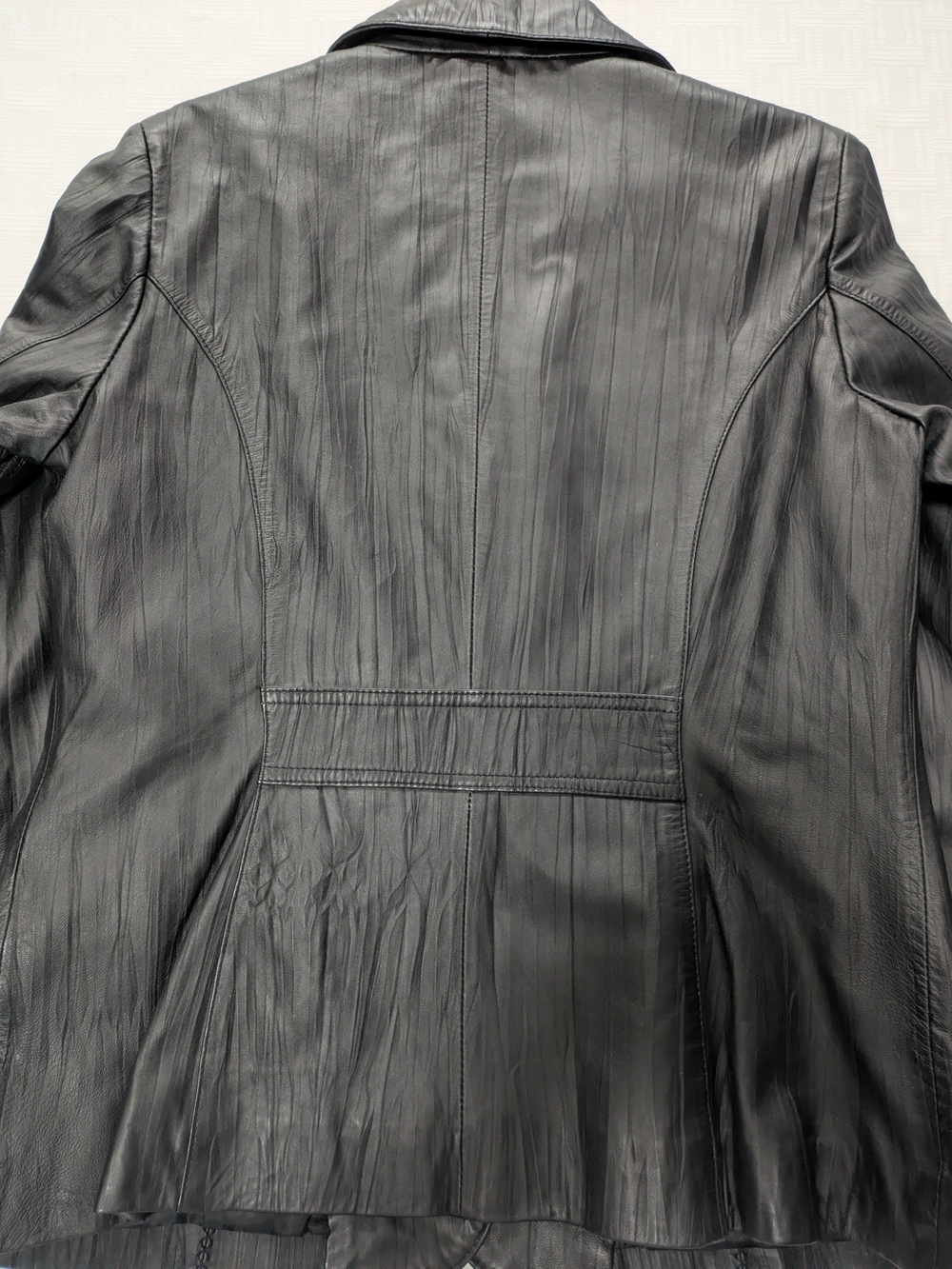 Cabela's Black Genuine Leather Textured Whipstitch Blazer Jacket Sz M, NWOT - Picture 8 of 10